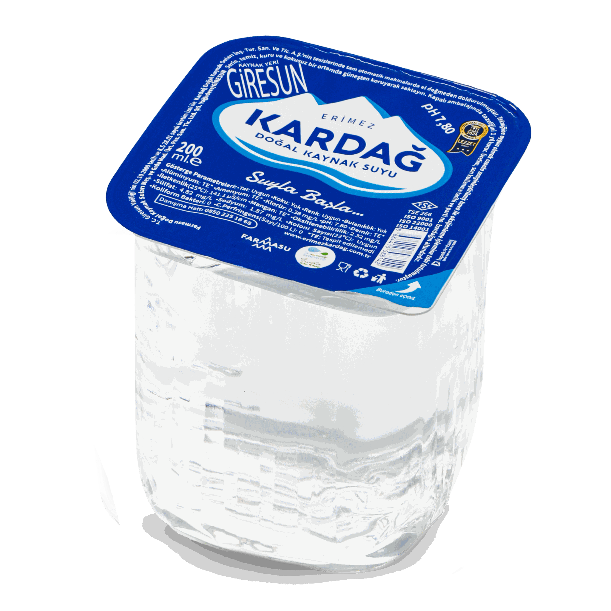 Erimez Kardağ Su Bardak